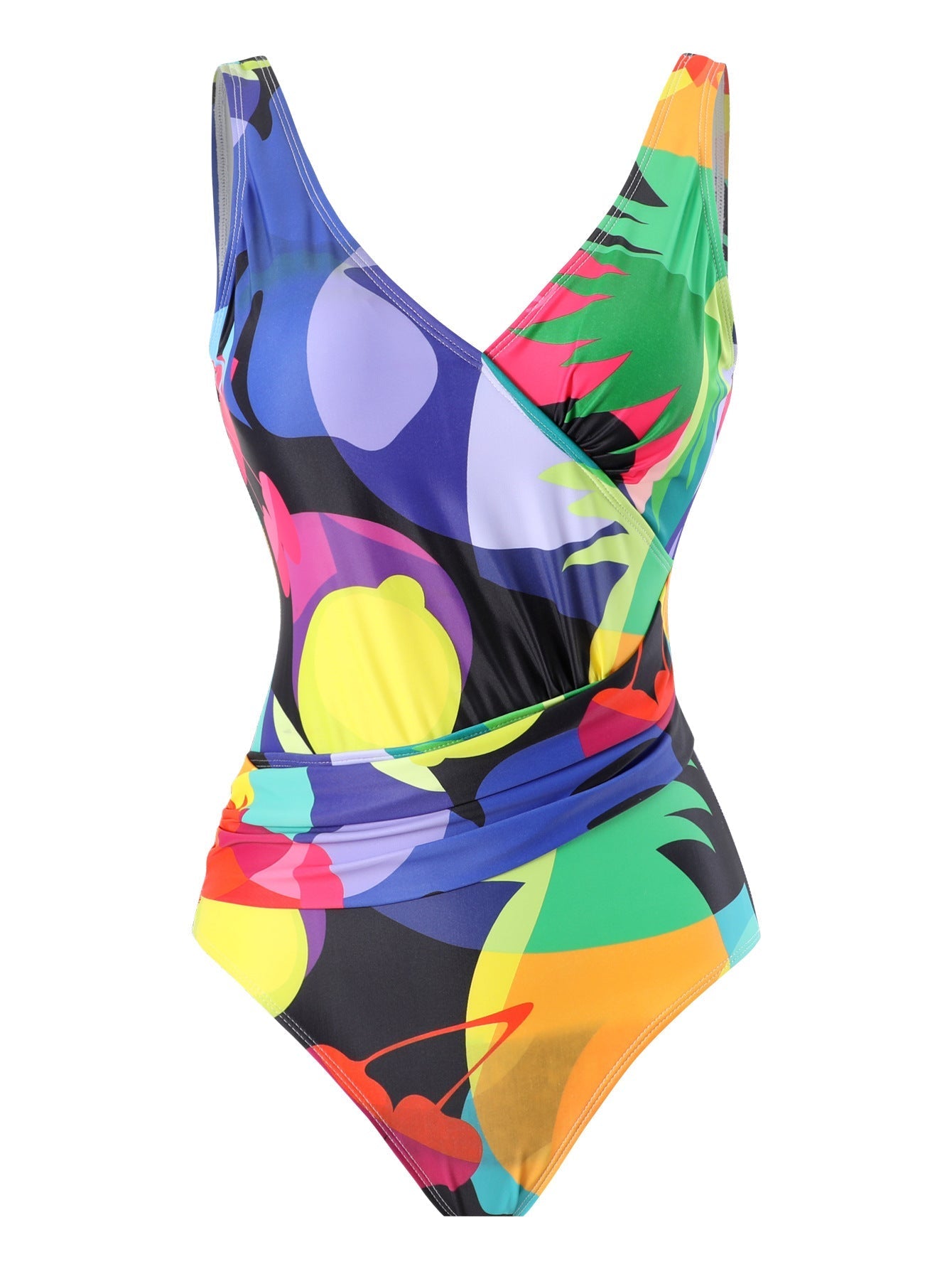Two Piece Set Swimsuit Cross Belly Covering Printed Backless Sheath Dress Swimsuit Bella Mia